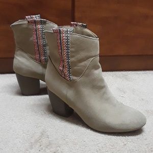 SOLD - Faux Suede Bootie